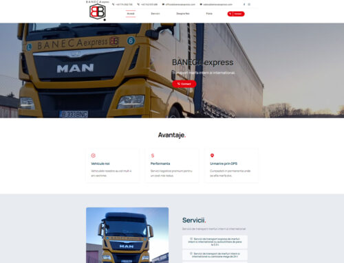 Site prezentare Companie Baneca Expres – Transport Marfa