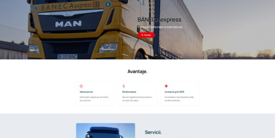 Site prezentare Companie Baneca Expres - Transport Marfa