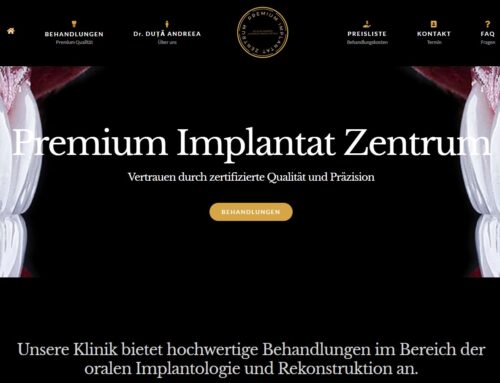 Site prezentare Premium Implantat Zentrum