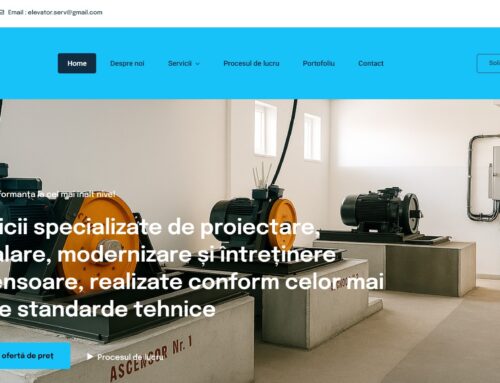 Site prezentare Elevator Serv