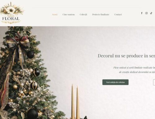 Site prezentare pentru un studio de creație